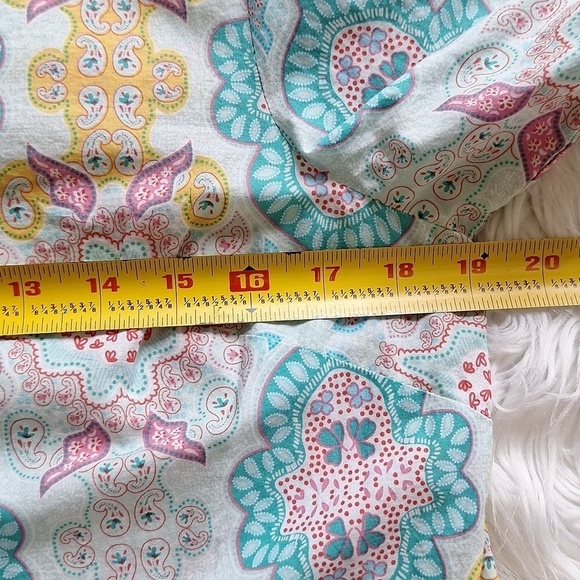 Talbots Moroccan Medallion Split Neck Tunic - Picture 12 of 14